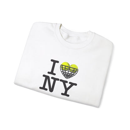 I love ny-tennis- Unisex Heavy Blend™ Crewneck Sweatshirt