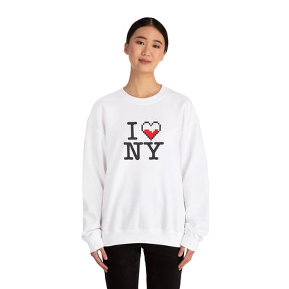 i love ny-half health- Unisex Heavy Blend™ Crewneck Sweatshirt