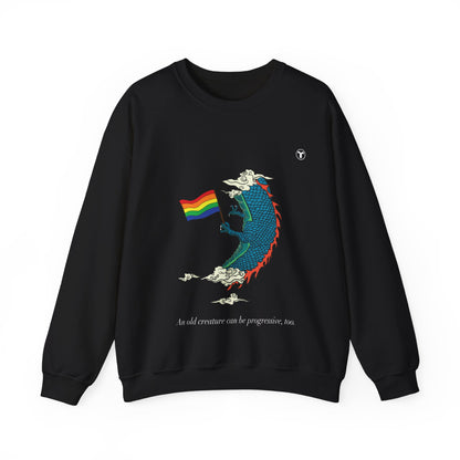 The progressive dragon- Unisex Heavy Blend™ Crewneck Sweatshirt