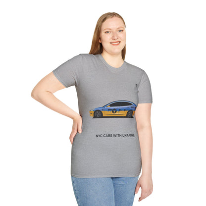 "NYC cabs for Ukraine"- Unisex T-Shirt