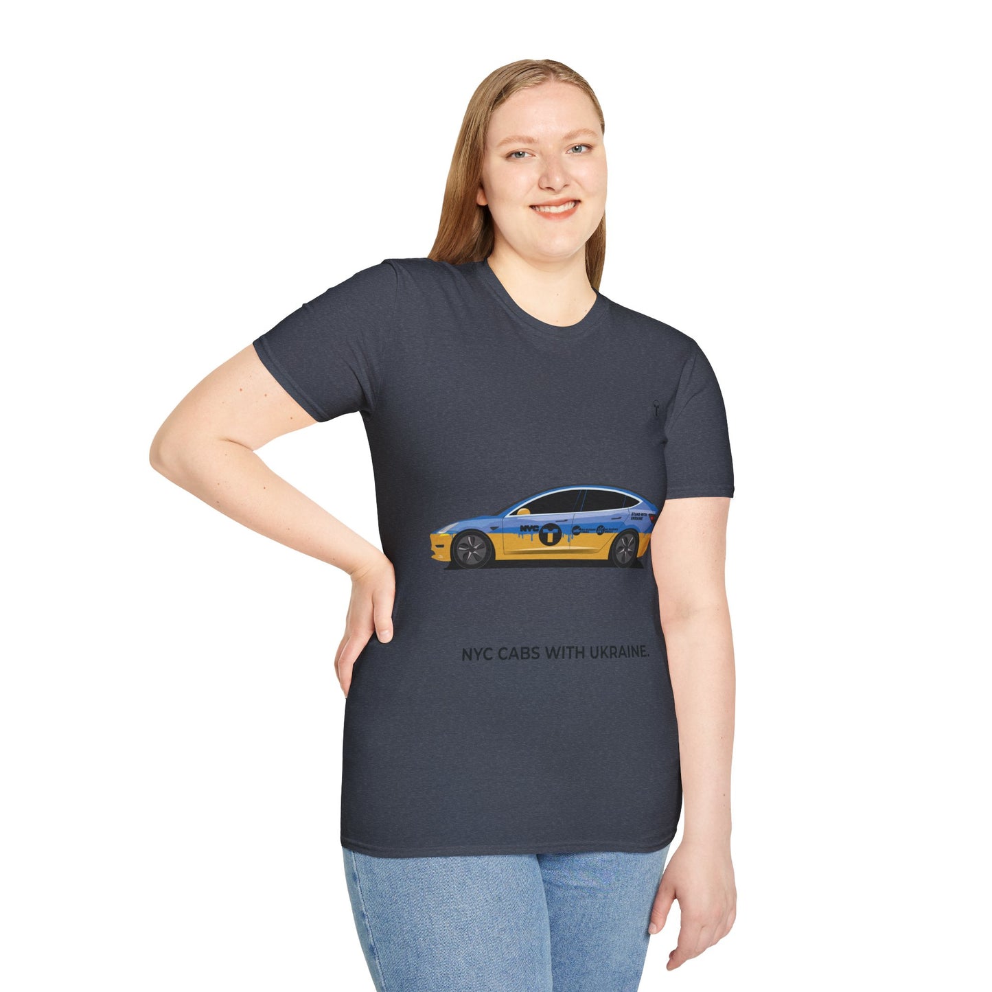 "NYC cabs for Ukraine"- Unisex T-Shirt