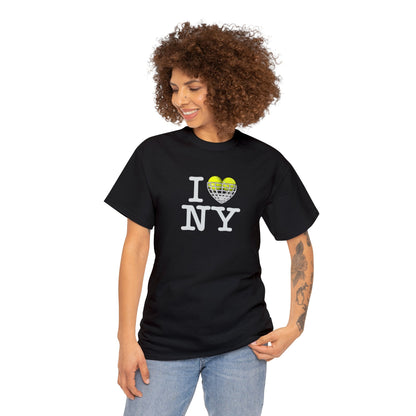 i love ny*tennis- Unisex Heavy Cotton Tee