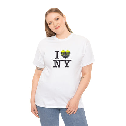 i love ny*tennis- Unisex Heavy Cotton Tee