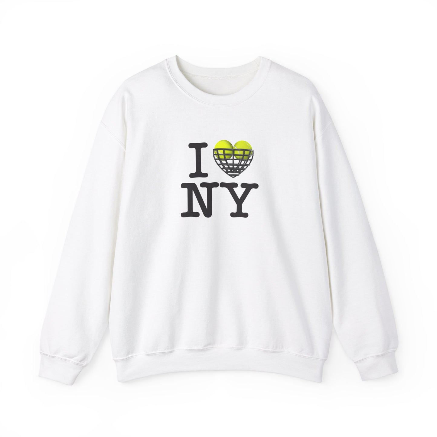 I love ny-tennis- Unisex Heavy Blend™ Crewneck Sweatshirt