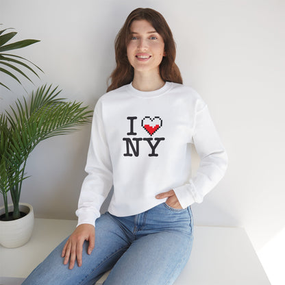 i love ny-half health- Unisex Heavy Blend™ Crewneck Sweatshirt