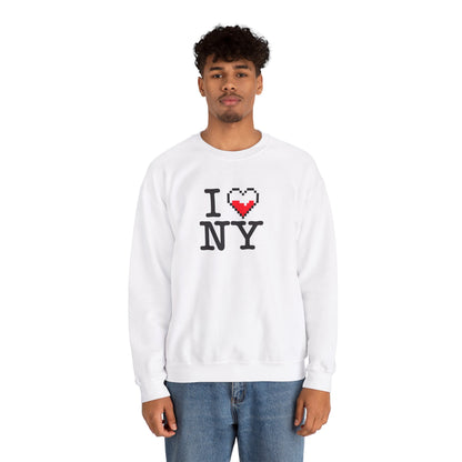 i love ny-half health- Unisex Heavy Blend™ Crewneck Sweatshirt