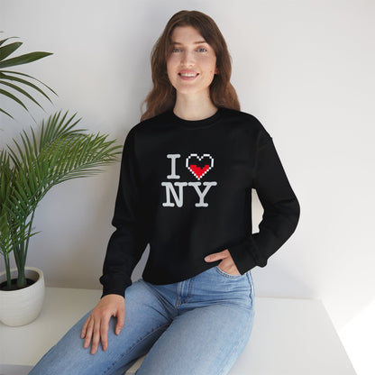 i love ny-half health- Unisex Heavy Blend™ Crewneck Sweatshirt