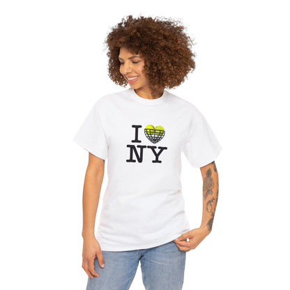 i love ny*tennis- Unisex Heavy Cotton Tee