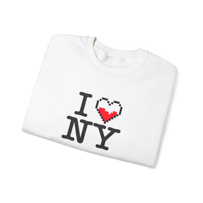 i love ny-half health- Unisex Heavy Blend™ Crewneck Sweatshirt