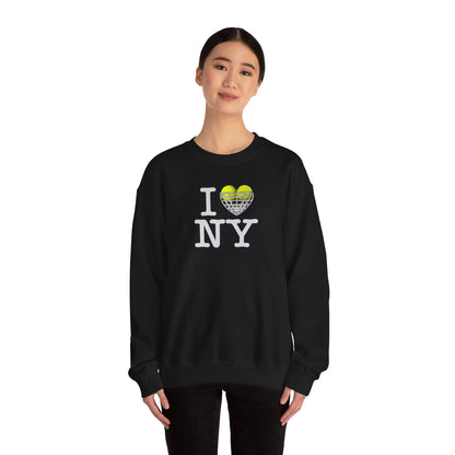 I love ny-tennis- Unisex Heavy Blend™ Crewneck Sweatshirt