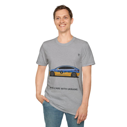 "NYC cabs for Ukraine"- Unisex T-Shirt